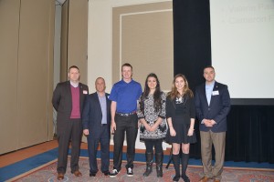 NGAMA Treasurer Ethan Sheldon, Scholarship Committee Co-Chair Pete Green and President Nick Masata present the 2015 NGAMA Scholarship Recipients
